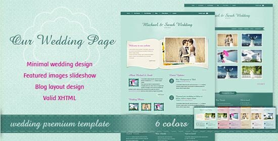 our wedding page 16 Best Wedding Website Templates