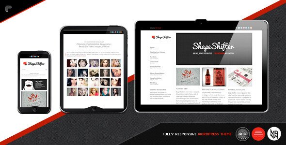 shapeshifter2 single page portfolio 13 Beautiful Single Page Portfolio WordPress Themes
