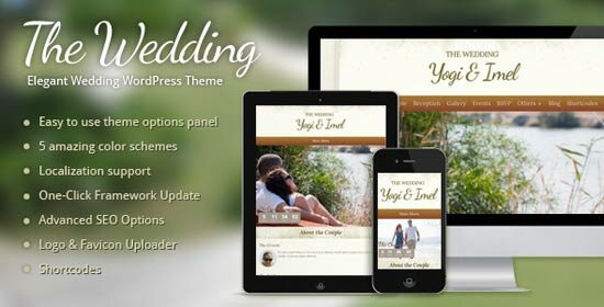 wedding elegant wedding wordpress theme 16 Best Wedding Website Templates