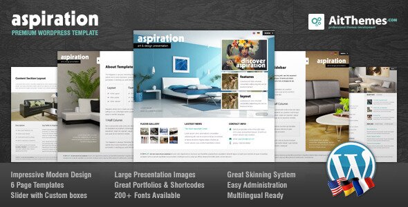 aspiration premium corporate 15 Free & PremiumTravel WordPress Themes