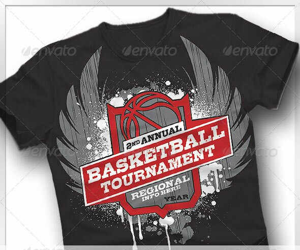basketball tournament 13 Free & Premium T Shirt Mock up (PSD)