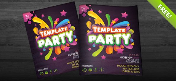 flyer free party 18 Free & Premium Clubs & Parties Flyer PSD Templates
