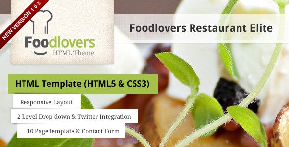 foodlovers restaurant 22 Free & Premium Website Templates
