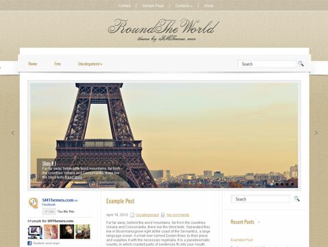 roundtheworld lrg 15 Free & PremiumTravel WordPress Themes