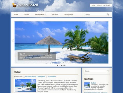 sunnybeach lrg 15 Free & PremiumTravel WordPress Themes