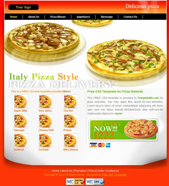 templatemo 057 pizza 22 Free & Premium Website Templates