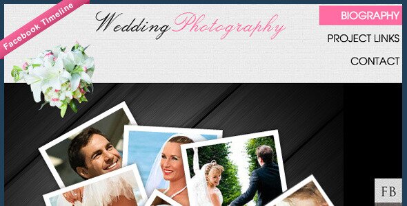wedding photography facebook 6 Free & Premium Flash Wedding Templates