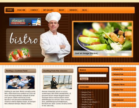 wp bistro wp 22 Free & Premium Website Templates