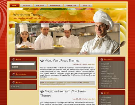 wp italian rest wordpress 22 Free & Premium Website Templates