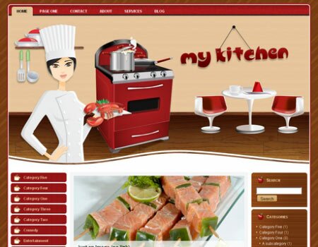 wp mykitchen wp 22 Free & Premium Website Templates