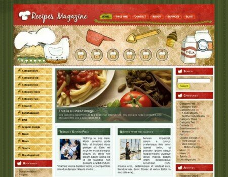wp recipes 22 Free & Premium Website Templates