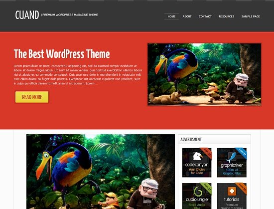 Cuand 48 Best WordPress Personal Blog Themes