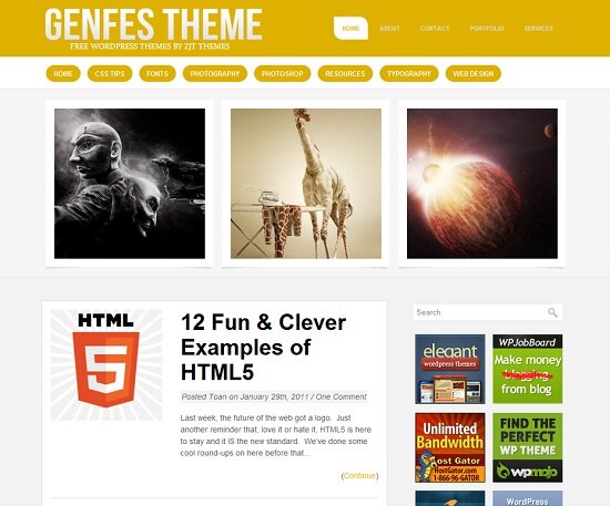 Genfes 48 Best WordPress Personal Blog Themes