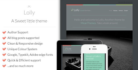 lolly a sweet little theme 48 Best WordPress Personal Blog Themes