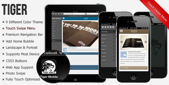 tiger-jquery-mobile-web-template