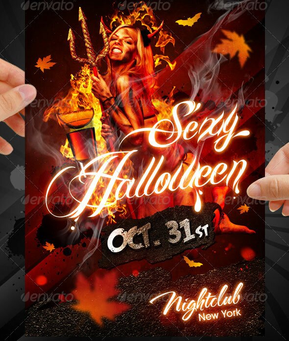 Sexy-Halloween-Party-Flyer-Design-Poster