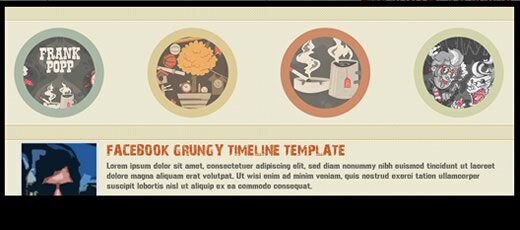 Grunge Facebook Timeline Cover Template