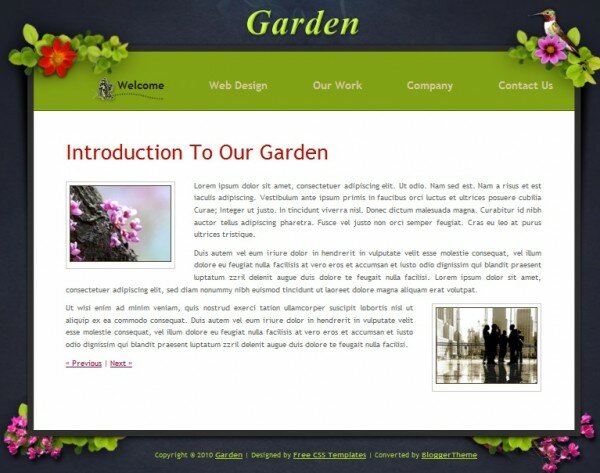 garden e1329377762460 Best Portfolio Blogger Themes