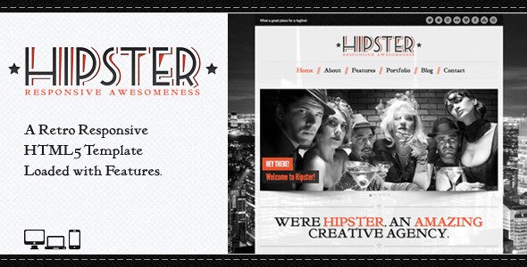 hipster-retro-responsive-html5-template