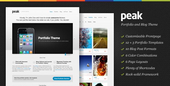 peak-portfolio-wordpress-theme