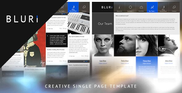 bluri-single-page-html-template