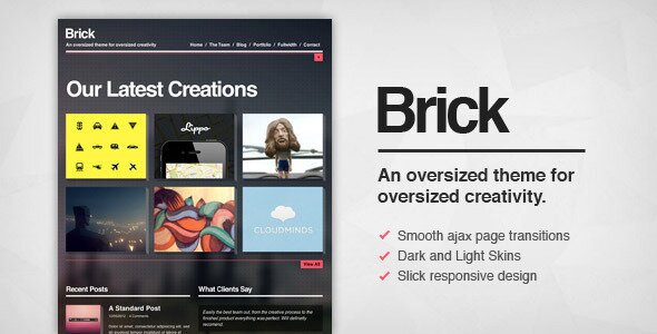 brick-creative-ajax-wordpress-theme