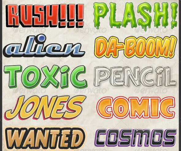 comic-text-styles