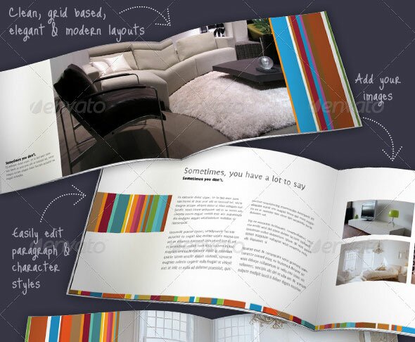 half page brochure indesign template 10 Beautiful Furniture Brochure Templates