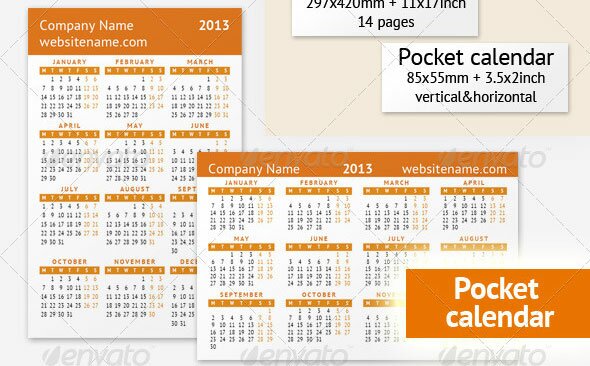 Calendar-2013-Orange-Set