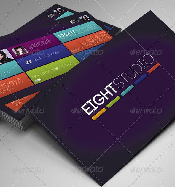 EightStudio business card 18 Metro Business Cards For Inspiration