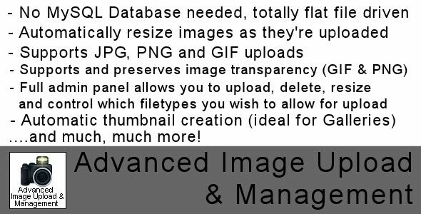 advanced image upload management 33 Useful PHP File Upload Scripts
