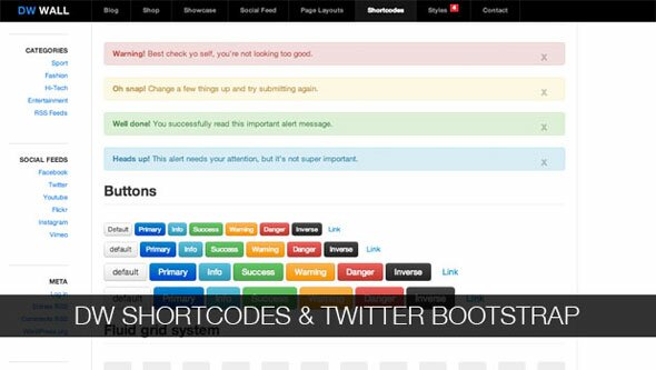 dw shortcode bootstrap