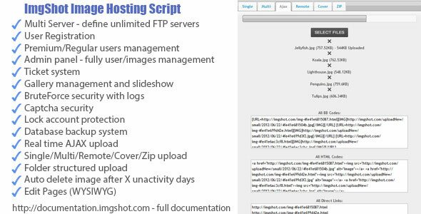 imgshot imge hosting script 33 Useful PHP File Upload Scripts