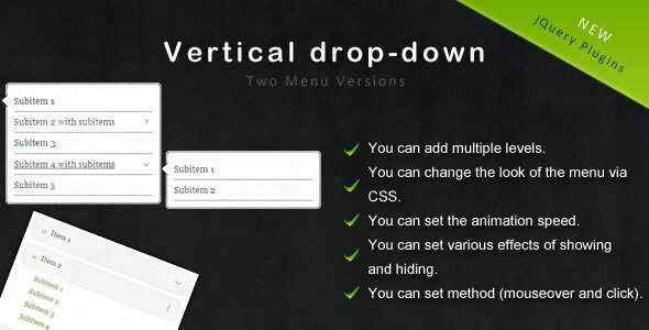jquery-vertical-drop-down-menu