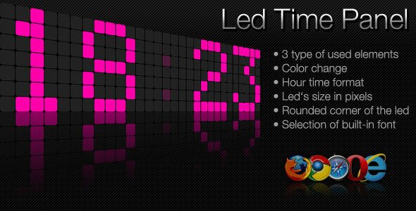 led time panel 36 Useful jQuery CountDown Plugins