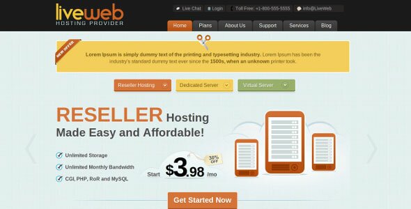 liveweb-html-css-web-hosting-template
