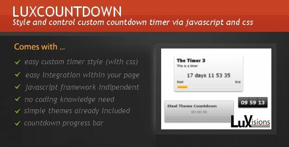 lux countdown 36 Useful jQuery CountDown Plugins