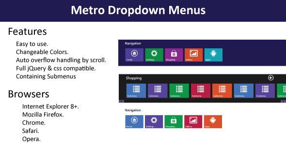 metro navigation menu 30 Useful jQuery Metro UI Plugins