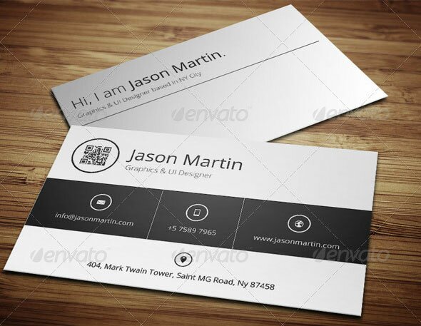 metro style minimal business card 19 18 Metro Business Cards For Inspiration