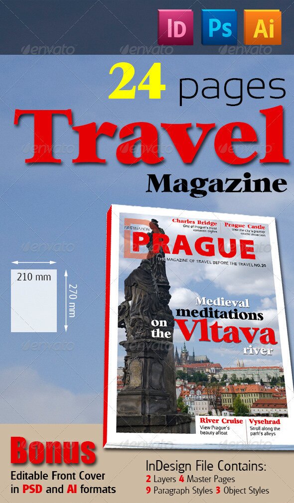 24 pages travel magazine three