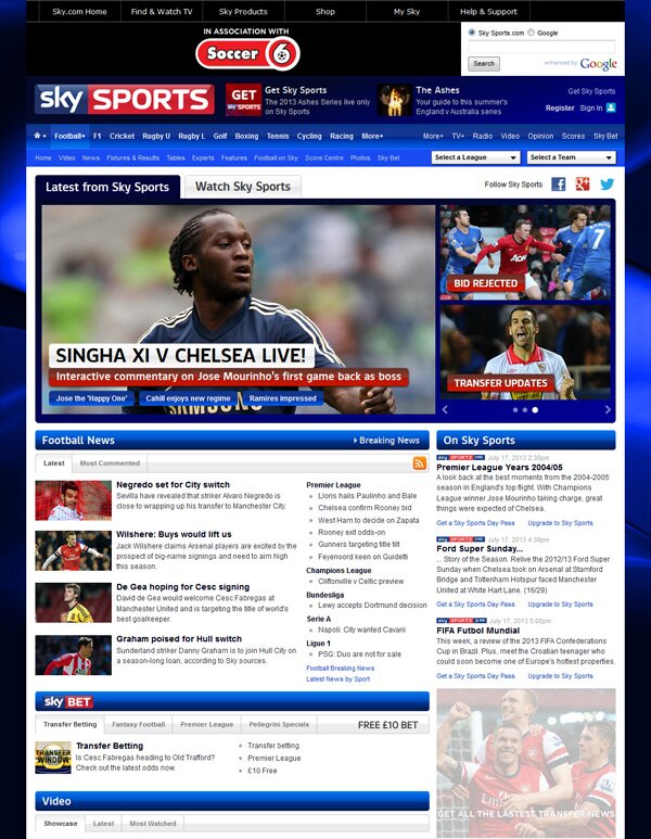 Football Games Results Scores Transfers News Sky Sports