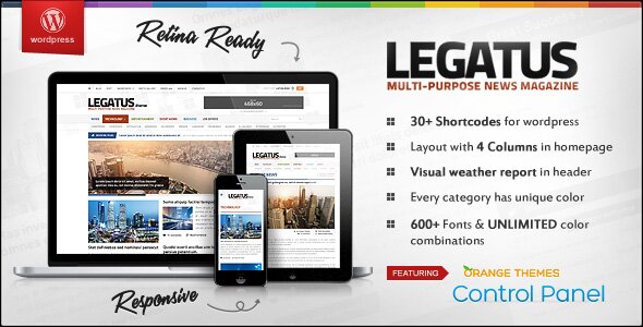 legatus responsive news magazine template