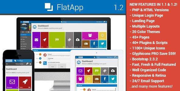 flatApp premium admin dashboard template