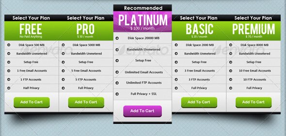 platinum-pricing-web-hosting-tables