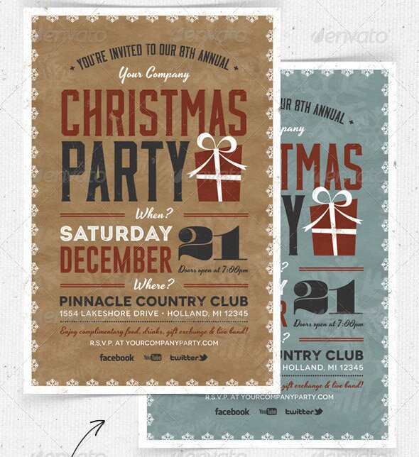 Christmas-Party-Flyer-&-Invitation