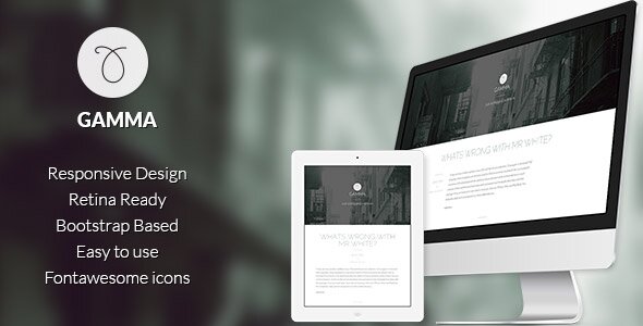 Gamma - Responsive bootstrap Ghost theme