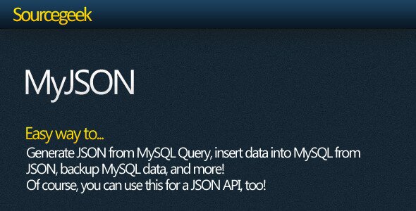 MyJSON - Work with MySQL