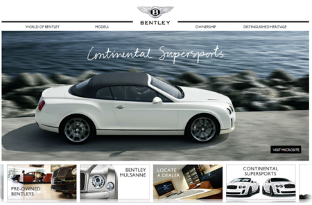 Bentley Motors Website