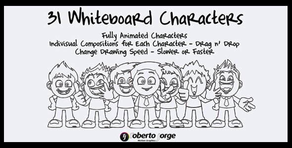 Whiteboard Characters