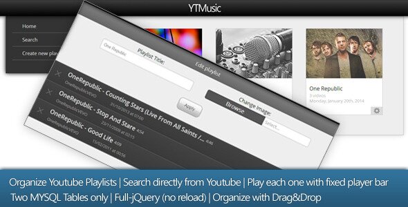 YTMusic Organize Youtube Videos